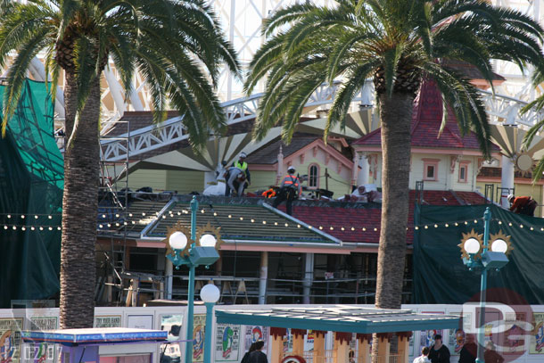 A look at the Toy Story Mania progress, check back Tuesday evening in the Construction Progress section for more shots