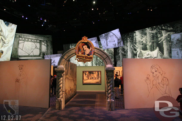 Now some shot of the Snow White exhibit