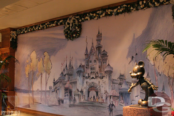 The entrance mural