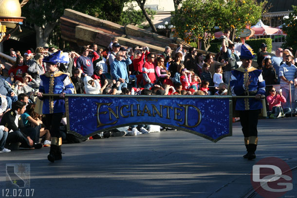 A couple shots of the Enchanted Pre-parade