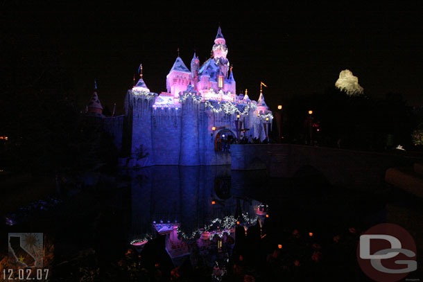 Some Castle shots, there was a 7pm Snow Show.