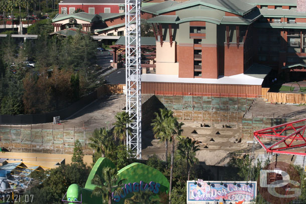 A look down on the Grand Californian work (look for more shots Sunday in the Construction Progress section)