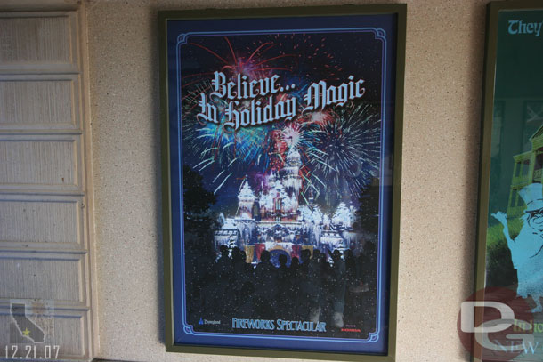 Noticed the attraction poster that had Remember now has Believe (I am guessing this swapped out several weeks ago but I did not notice it)