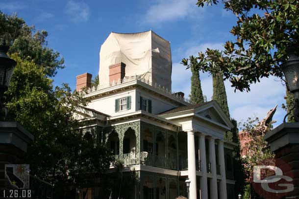 They are still working on the Haunted Mansion, it is open now though.