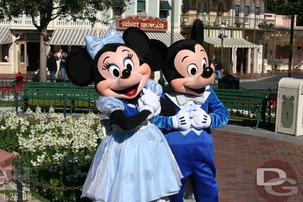 Mickey and Minnie were out together this time by