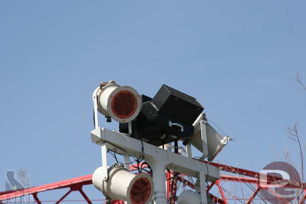 Noticed these black units on a couple of the light towers, they looked new..