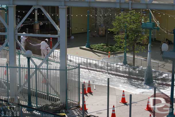 Railings are going in now (and being painted)