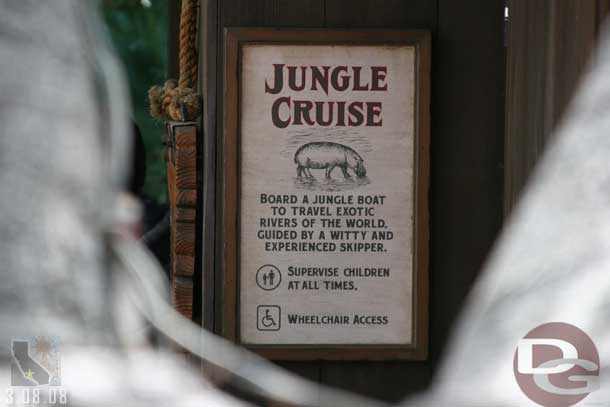 The Jungle Cruise was back in operation.