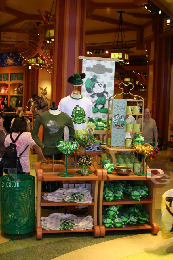 Stopped by World of Disney, here is there St. Patricks day display