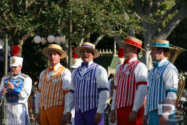 The Dapper Dans perform at the Flag Retreat