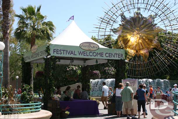 The welcome center had schedules and CMs to answer questions