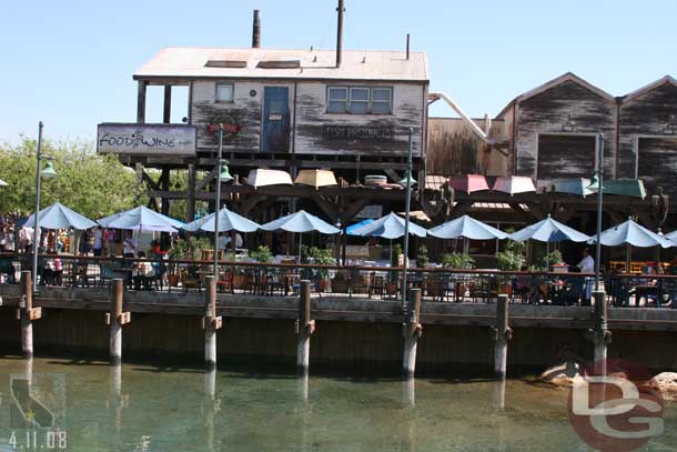 A demonstration kitchen was set up on the wharf