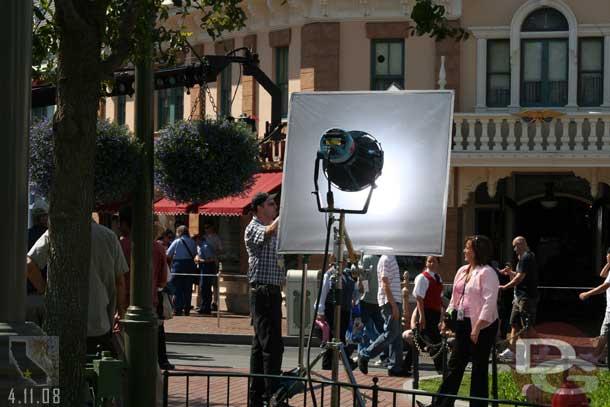 Some filming going on at Disneyland, I could not tell what it was.