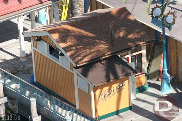 The new ODV stand, which will sell Turkey Legs, which the sign claims are the hottest legs on the boardwalk.