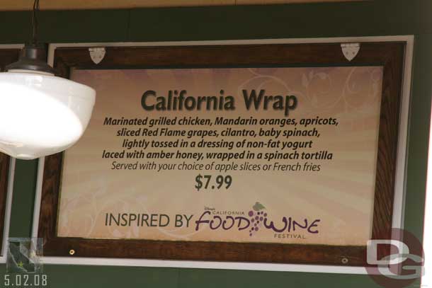 The added menu items at the Farmers Market