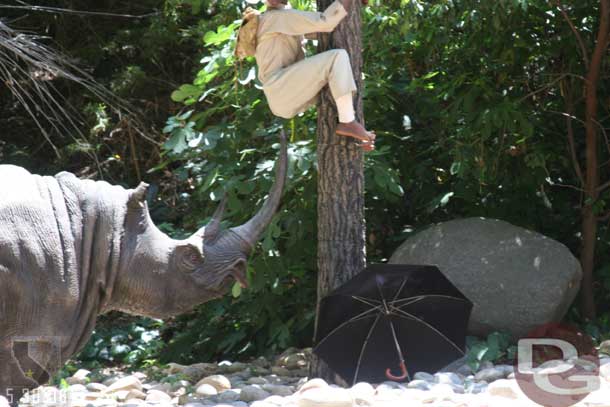 Spotted an umbrella out here (again I did not have my map so was not sure what I was looking for, I found out later there were 4 items hidden in the attraction)