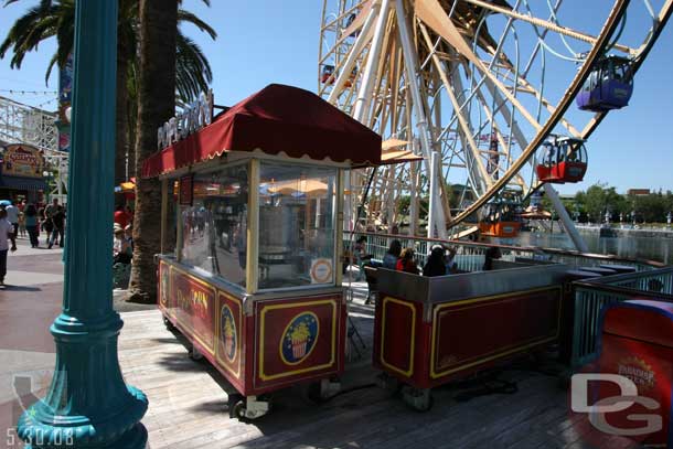 For comparison here is the Pop Corn stand near by..