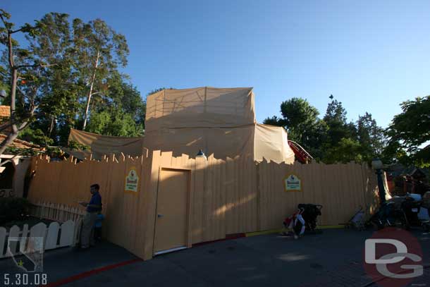 Donalds house is under wraps too