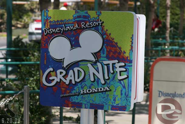 A couple grad nite sights left out