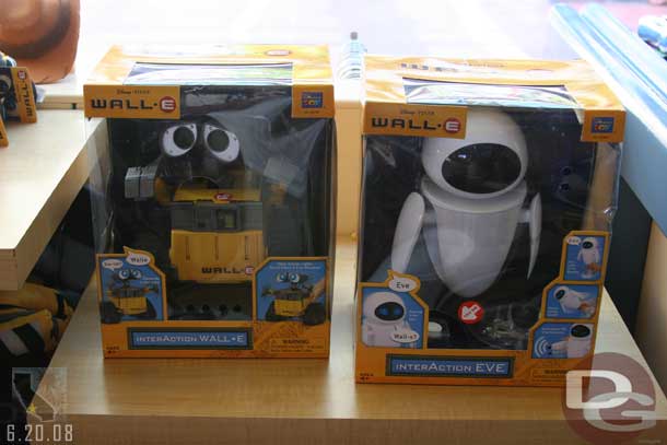 Also Wall-E merchandise is starting to appear on the shelves