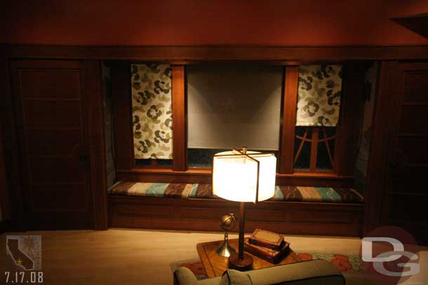 The window shades and lights are all controlled by remote or touch screen.