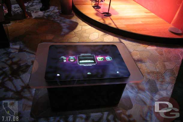 An interactive table to play with in the game room