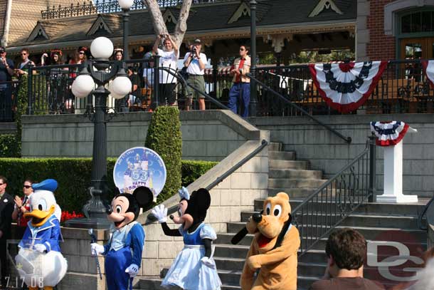 The Disneyland Band and the fab 5 came marching in