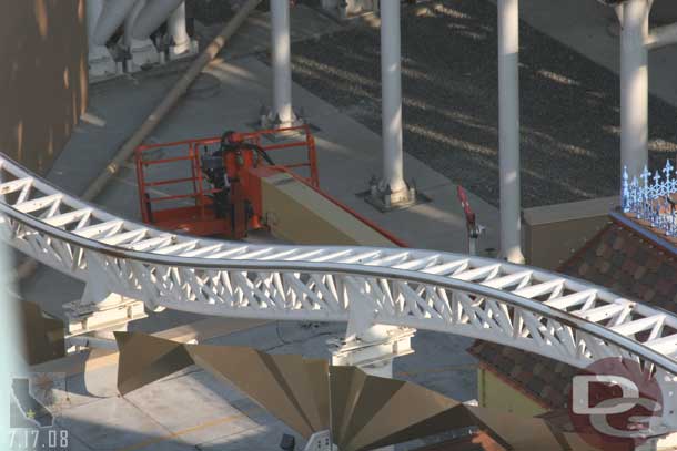 Spotted a lift under Screamin between the Toy Story buildings.