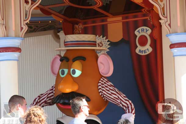 Mr Potatohead entertaining the crowd