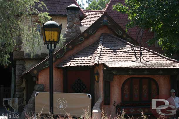 The shop in Fantasyland that was the Christams store last year has a barrier in front, maybe it will reopen soon.  I read that the store that used to be in the Castle was moving here.