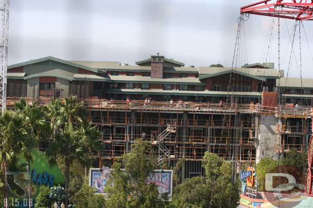 A shot of the DVC work from the Sun Wheel (tomorrow I will have more in the Construction Progress section)