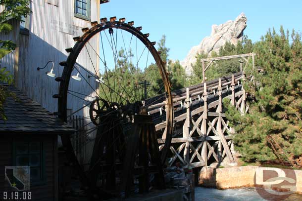 The water wheel was running again.