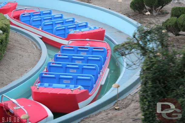 They had some boats out n the flume for testing