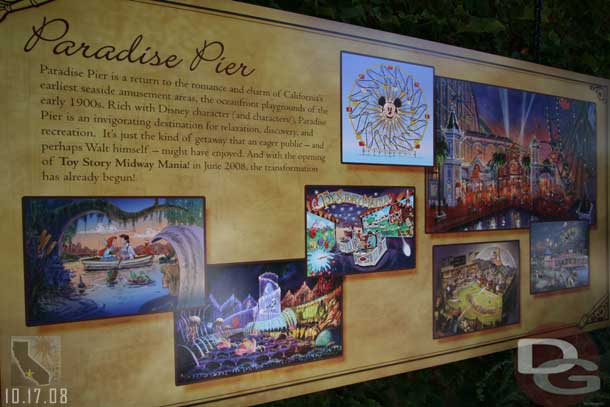 The second billboard is devoted to Paradise Pier