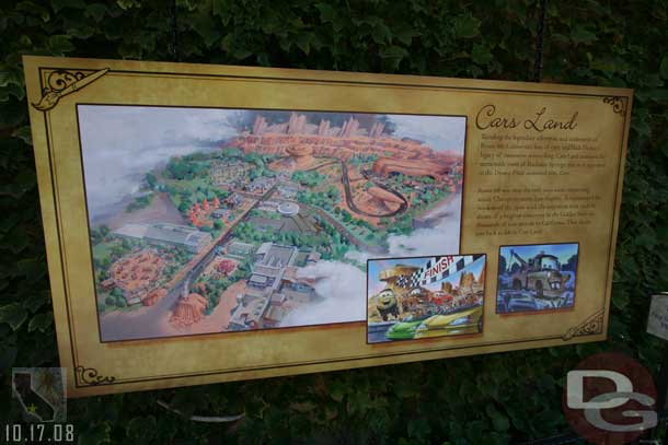 The last billboard features Cars Land