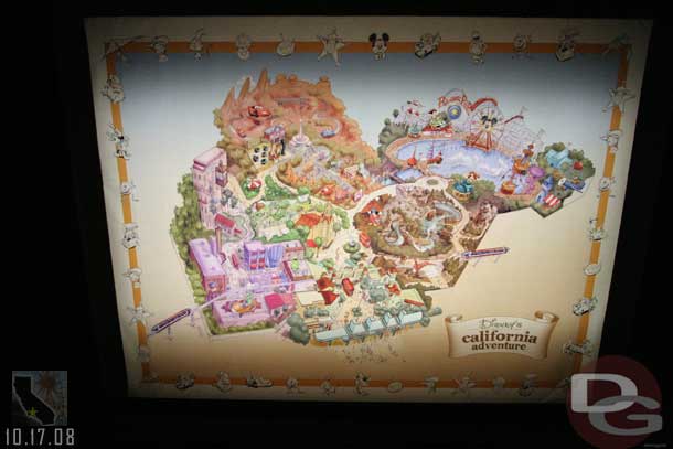 The far wall has a large map of DCA