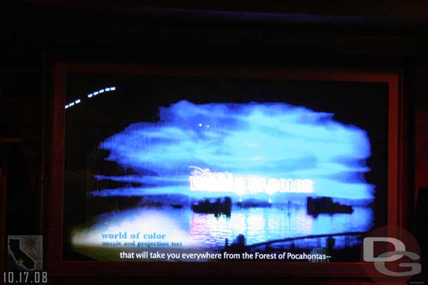 During the World of Color segment they had video footage of the tests that were run in the lagoon.  The new fountains look huge compared to Fantasmics screens.