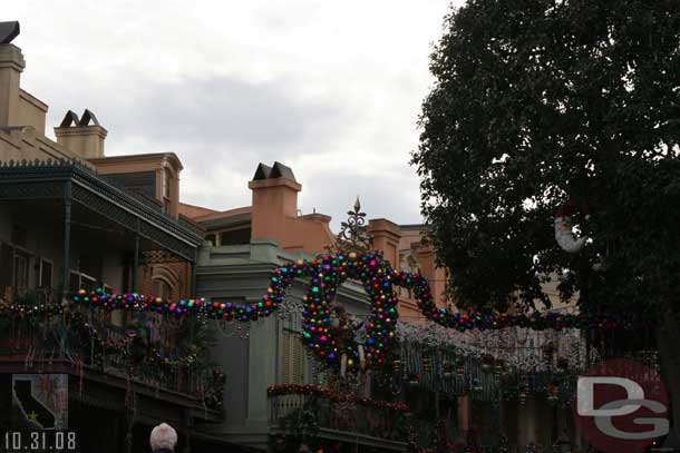 Christmas has arrived in New Orleans Square