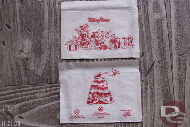 The Holiday napkins