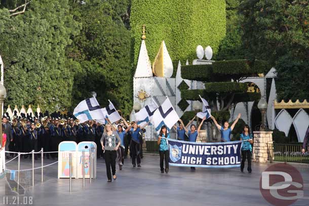 There were two bands before the parade.  Here is the second