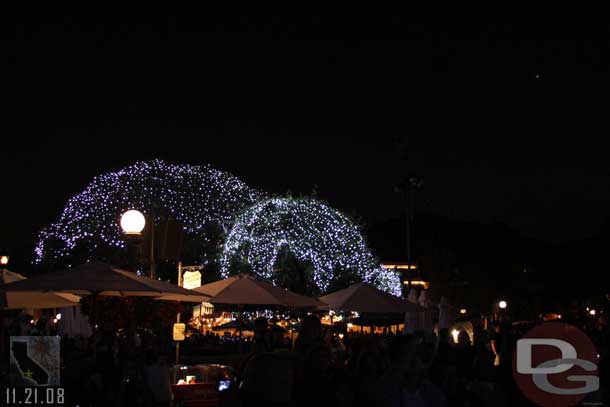 This year the trees in the hub and the garland down Main street all transform too.