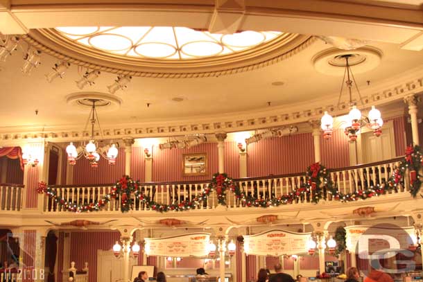 We ate dinner in the Golden Horseshoe.