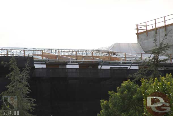 The roofline of the new DVC wing is taking shape.