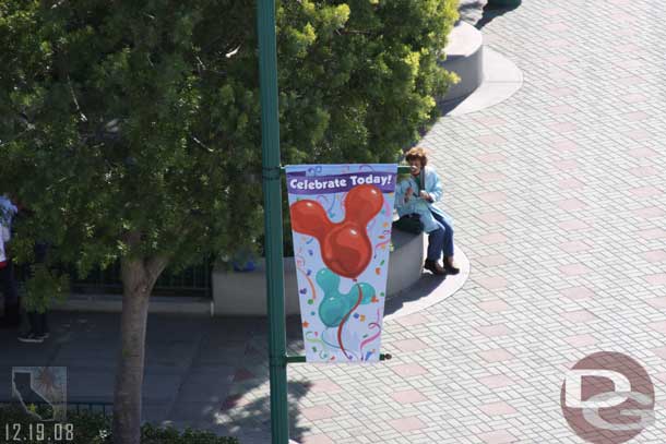 Heading down the escalator to the tram stop I noticed new banners at the tram stop