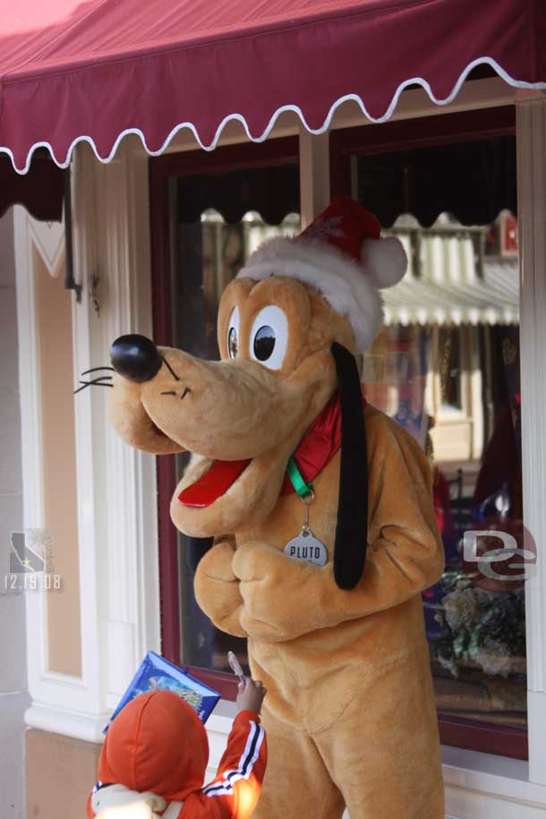 Pluto out on Main Street