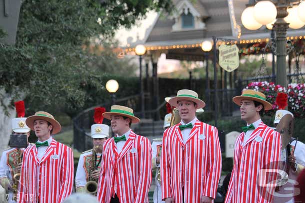 The Dapper Dans performing during the Flag Retreat