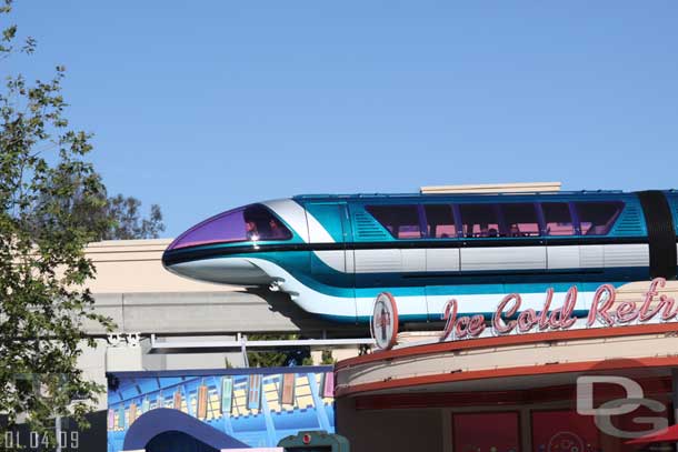 Monorail Blue going by