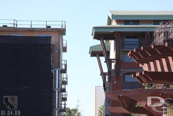 Over to the Grand Californian.  No real visible progress on the breezeway.