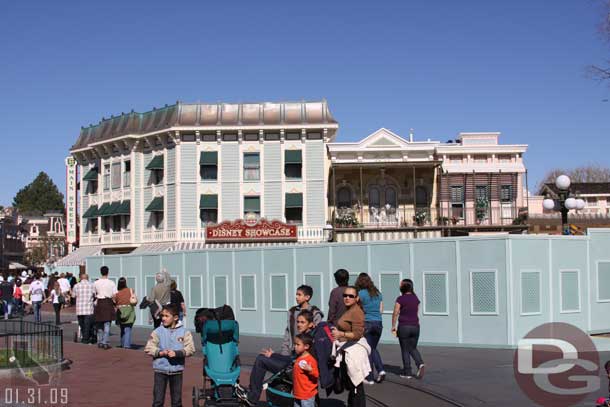 More walls on Main Street as the paving project continues.