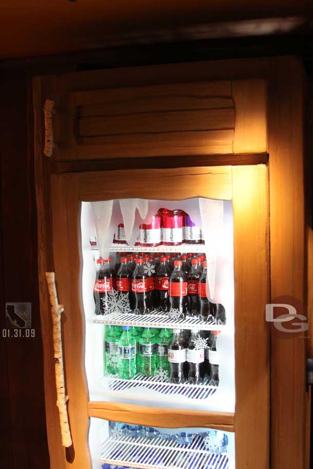 Hmm.. a cooler selling sodas in the gift shop in Critter Country